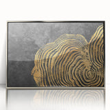 Vibrant rolled canvas showcasing abstract geometric patterns in bold colors, ideal for modern home decor and art enthusiasts.