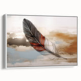 Colorful abstract canvas artwork showcasing vibrant swirls of blue, orange, and gold, perfect for modern home decor and artistic expression.