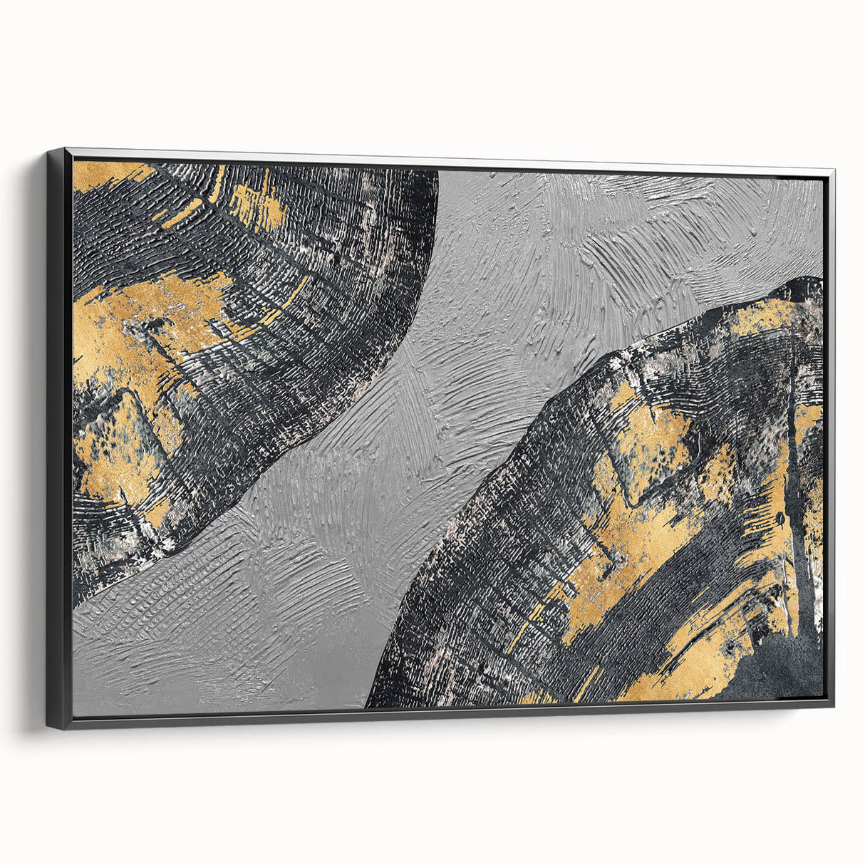 Vibrant abstract wall art canvas print showcasing dynamic shapes and rich colors, perfect for modern home decor and artistic expression.