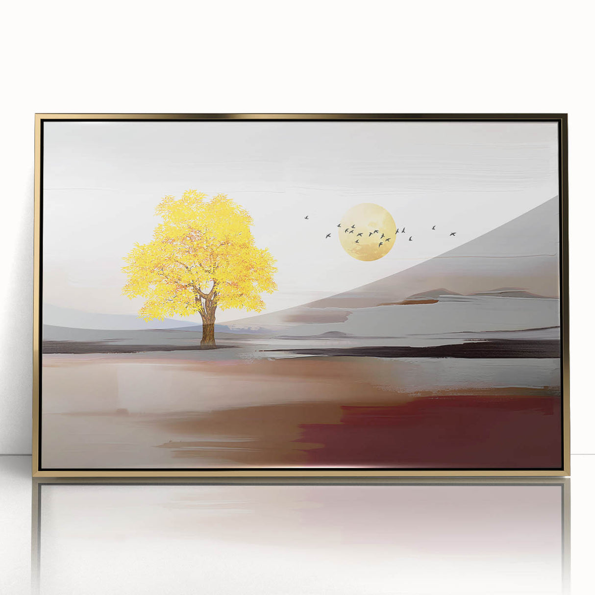Vibrant abstract wall art canvas print showcasing dynamic shapes and colors, perfect for modern home decor or office spaces.