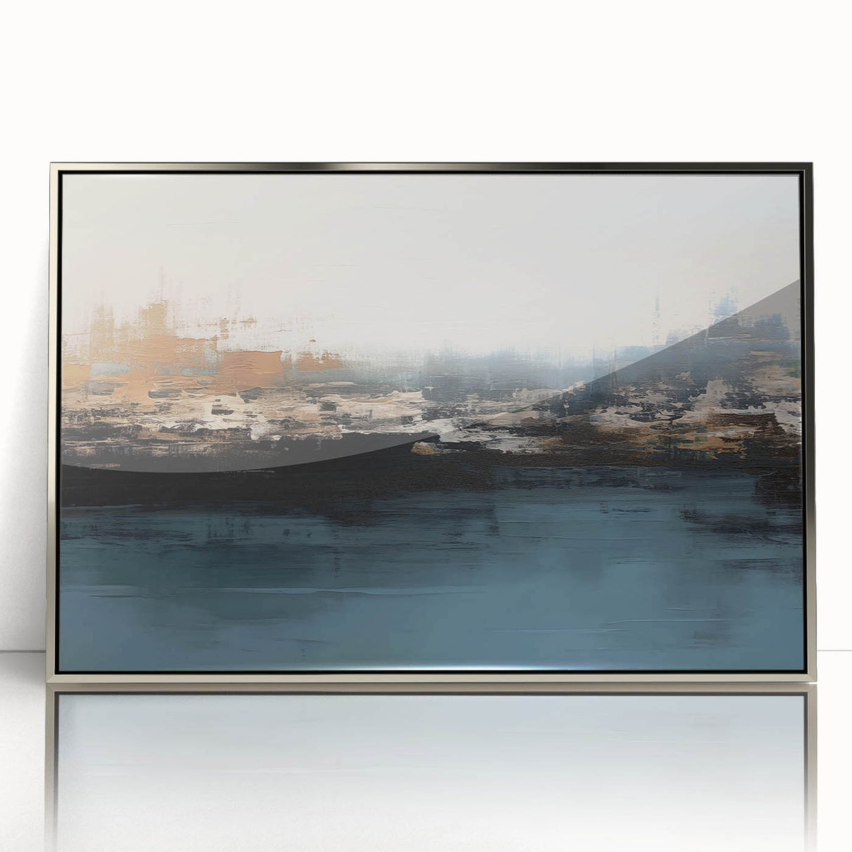 Vibrant abstract wall art canvas print showcasing bold colors and dynamic shapes, rolled and securely packaged in a protective cardboard tube for safe delivery.