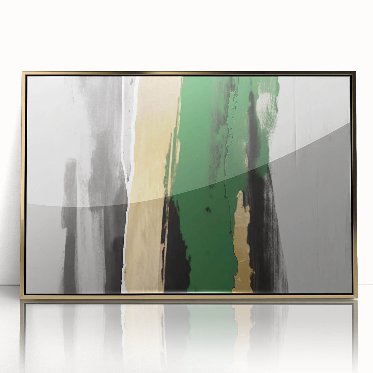 Abstract canvas artwork showcasing vibrant colors and geometric shapes, perfect for modern home decor or artistic display.