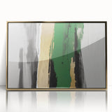 Abstract canvas artwork showcasing vibrant colors and geometric shapes, perfect for modern home decor or artistic display.