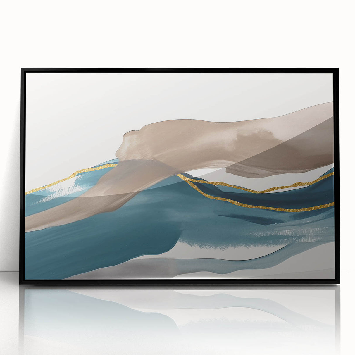 Vibrant abstract wall art print showcasing bold colors and dynamic shapes, perfect for modern home decor and artistic expression.