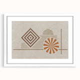 Abstract canvas artwork showcasing vibrant geometric shapes in bold colors, designed for modern home decor, emphasizing creativity and style.