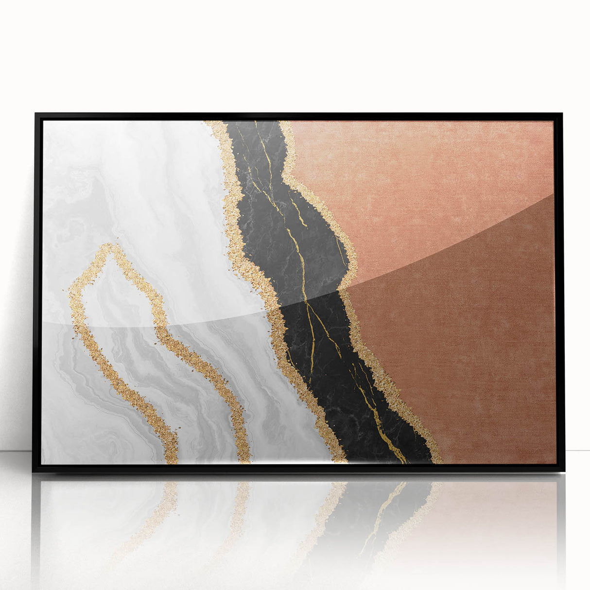 Vibrant abstract wall art canvas print showcasing dynamic shapes and colors, perfect for modern home decor and artistic statement pieces.