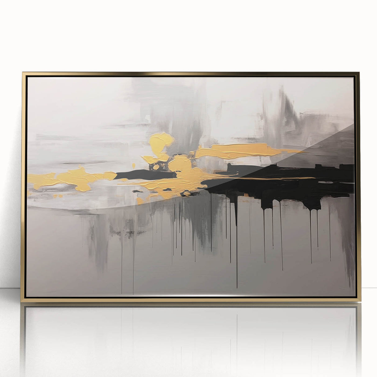 Vibrant abstract wall art canvas showcasing bold colors and dynamic shapes, perfect for modern home décor or office spaces.