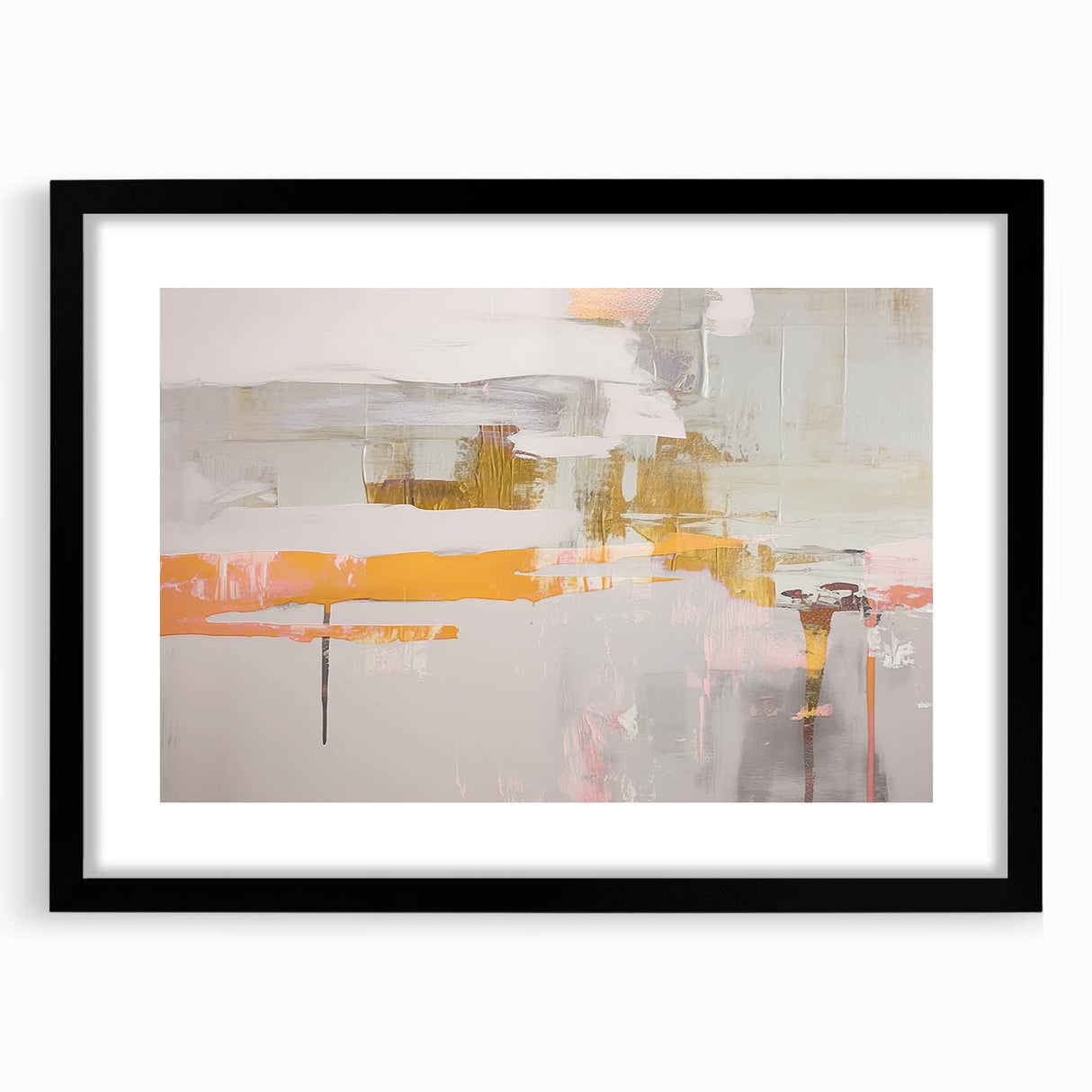Abstract canvas artwork showcasing vibrant colors and dynamic shapes, perfect for modern home decor or artistic inspiration, rolled for easy shipping.