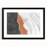 Vibrant abstract wall art canvas print showcasing swirling colors of blue, orange, and yellow, perfect for modern home decor.