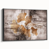 Abstract canvas art print showcasing vibrant colors and dynamic shapes, perfect for contemporary home decor or office spaces.