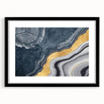 Abstract canvas art featuring vibrant geometric shapes in contrasting colors of blue, orange, and yellow, ideal for modern home decor or office spaces.