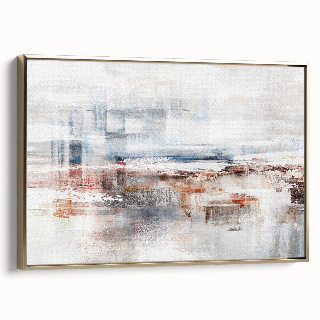 Abstract wall art canvas print showcasing vibrant colors and geometric shapes, perfect for modern decor, highlighting a unique artistic style.