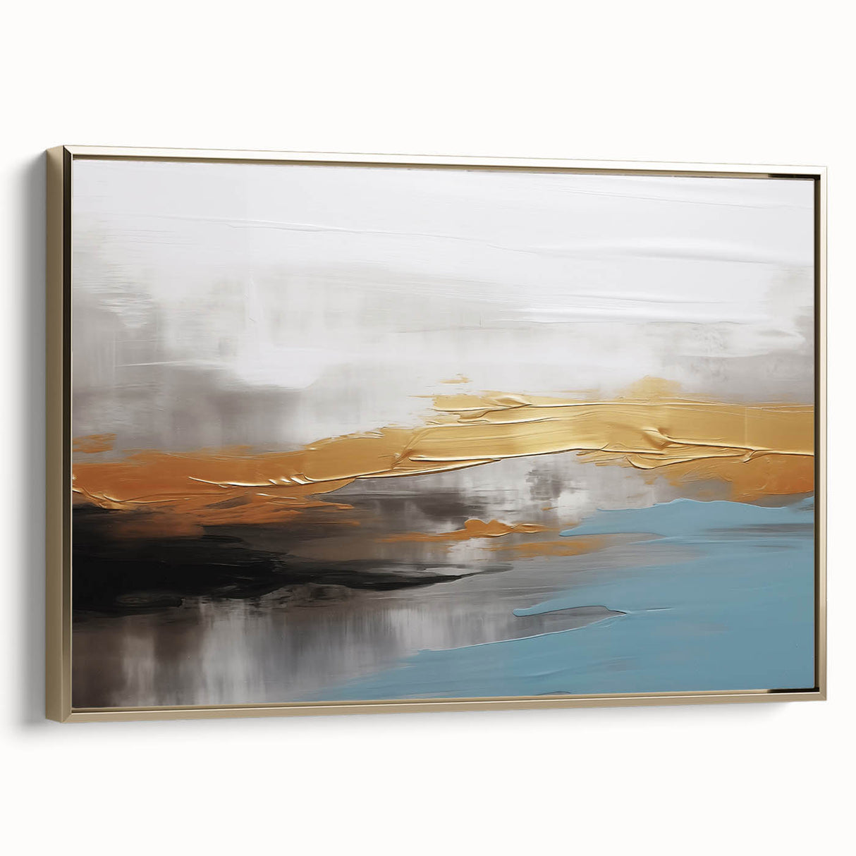 Abstract wall art print showcasing vibrant colors and dynamic shapes, ideal for modern home decor, presented in a protective cardboard tube.