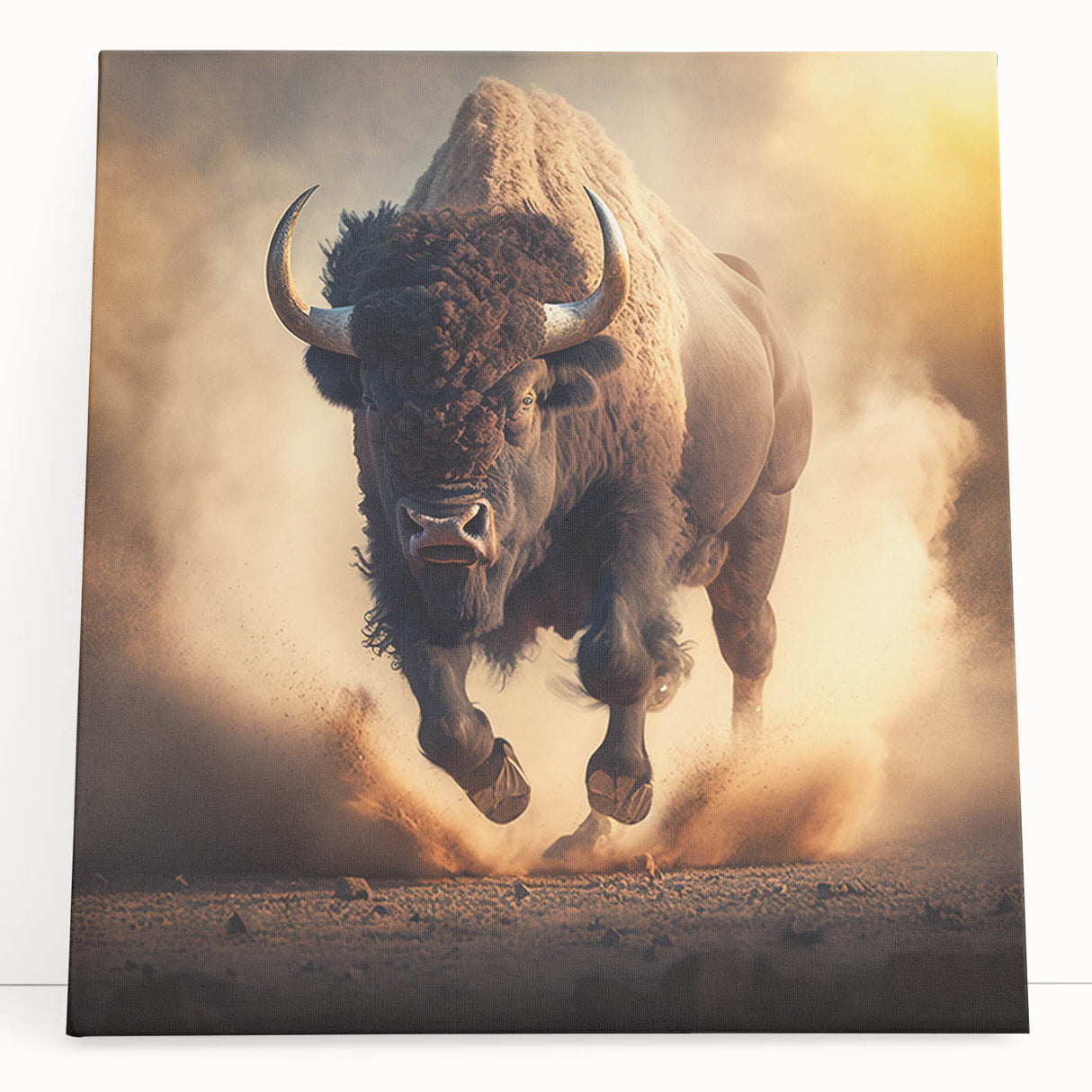 Vibrant animal-themed canvas artwork showcasing a colorful, abstract depiction of wildlife, perfect for enhancing home decor and celebrating nature's beauty.