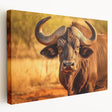 Colorful, hand-painted animal-themed canvas print showcasing vibrant jungle wildlife, ideal for enhancing home decor; rolled and protected in a sturdy tube.