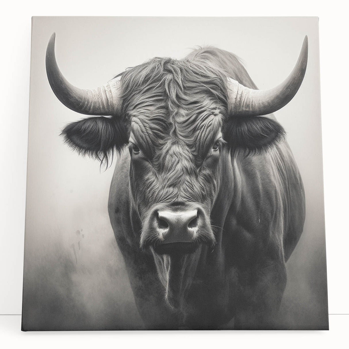 Vibrant abstract animal art canvas print showcasing a colorful design with intricate patterns, rolled and securely packaged in a protective tube for safe delivery.