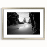 Textured abstract art print in muted earth tones on canvas, ideal for bedroom wall decor.