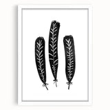 Mid Century Modern Art - Minimalist Geometric Wall Decor - Black & White