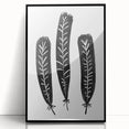 Mid Century Modern Art - Minimalist Geometric Wall Decor - Black & White