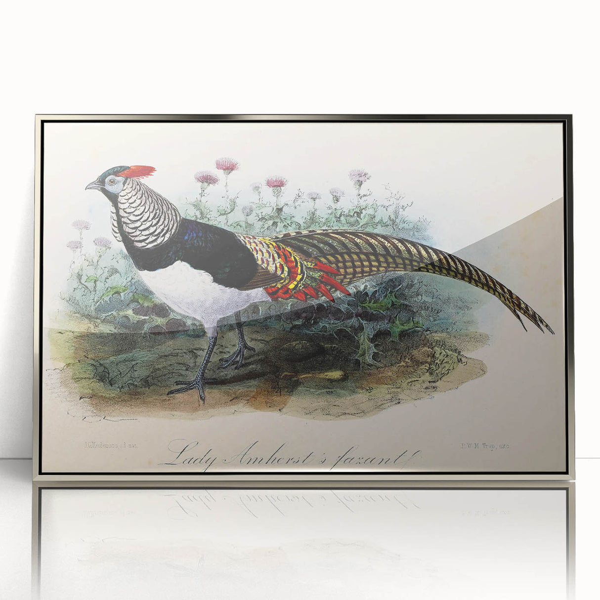 Framed acrylic photo showcasing a sleek silver finish, capturing a modern aesthetic suitable for contemporary home decor. Ideal for enhancing interior spaces.
