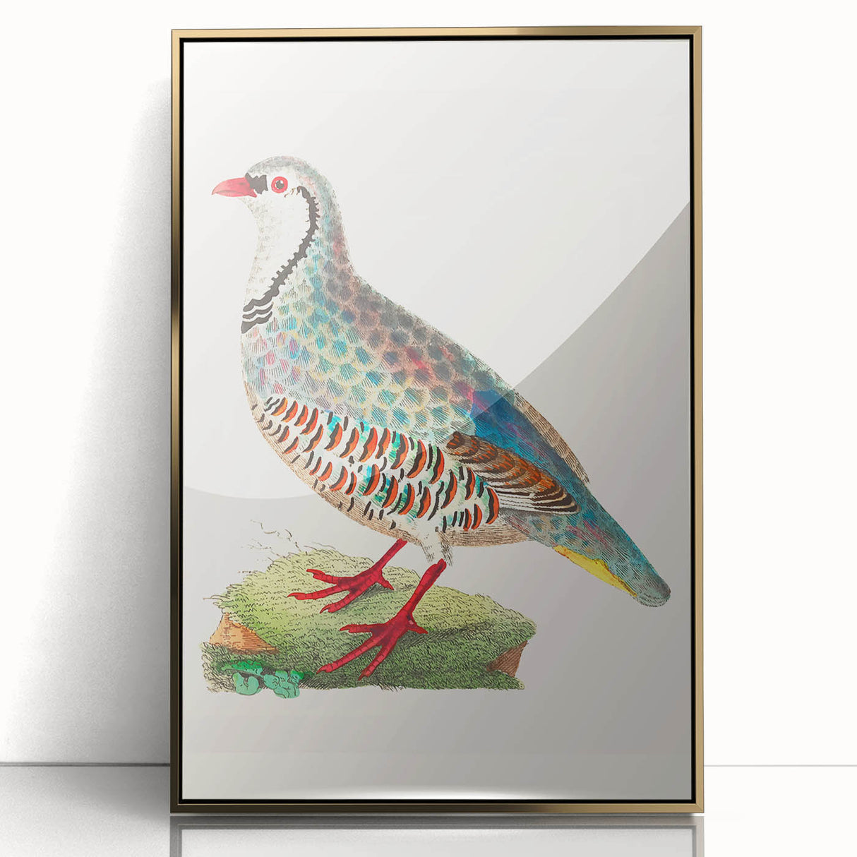Framed acrylic artwork featuring a stunning gold abstract design, displayed in a sleek black frame, ideal for modern home decor and gallery settings.
