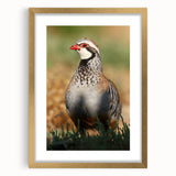 Elegant gold-framed art piece with a white mat, showcasing a vibrant landscape painting. The frame has intricate detailing and a polished finish, perfect for enhancing home decor.