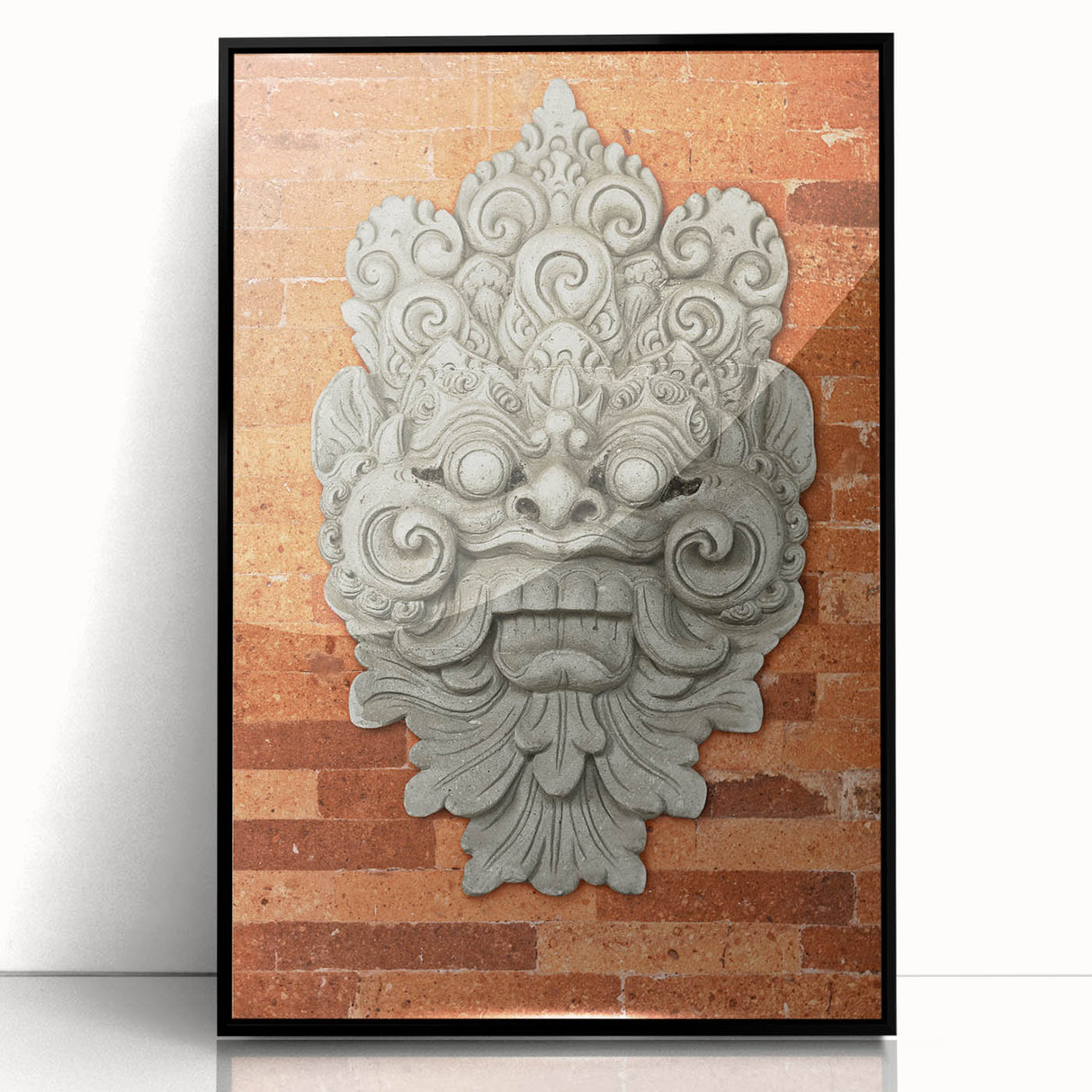 Large abstract wall art in muted earth tones on a framed acrylic, ideal for modern living room decor.