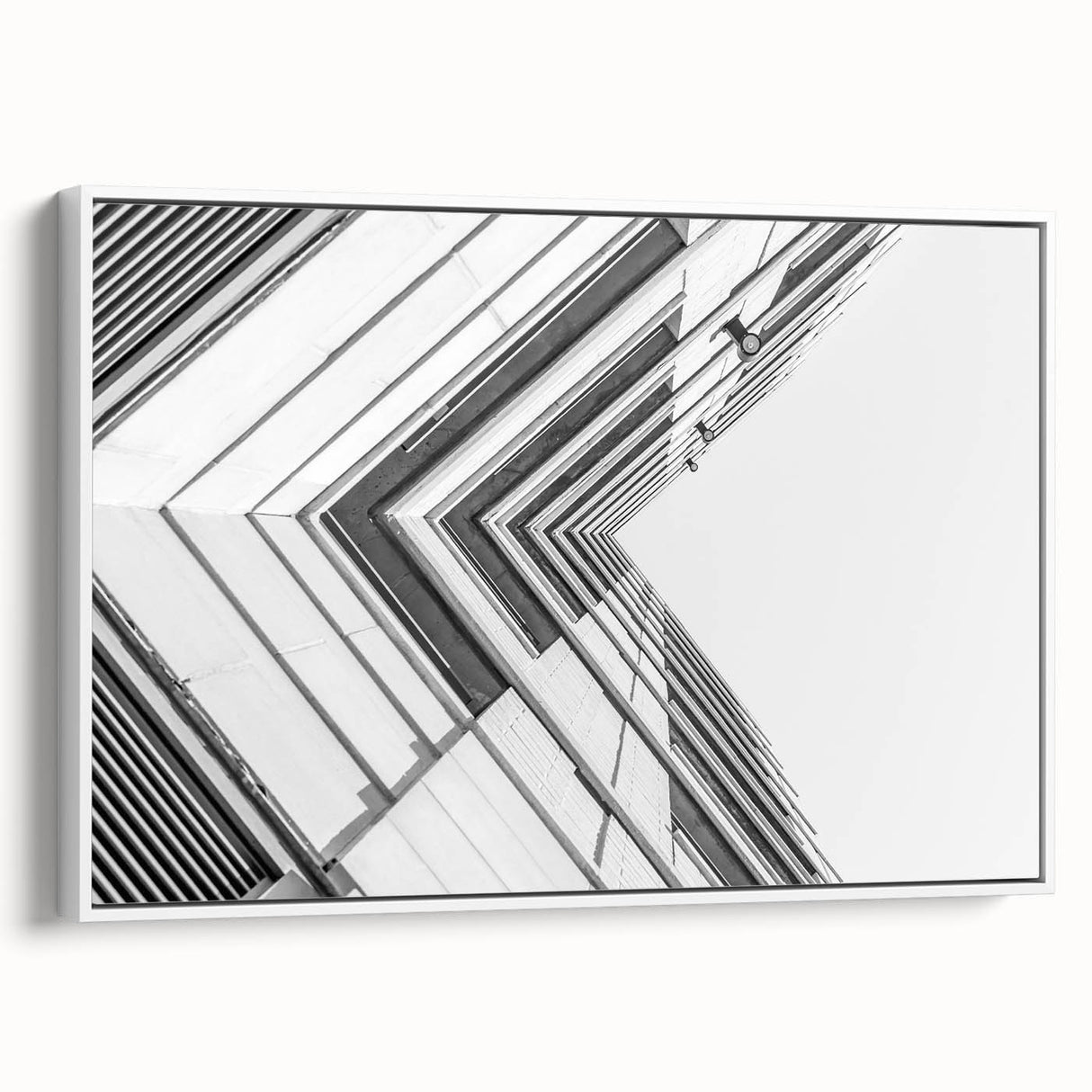 Framed canvas featuring a black and white vintage landscape painting, ideal for bedroom wall art.