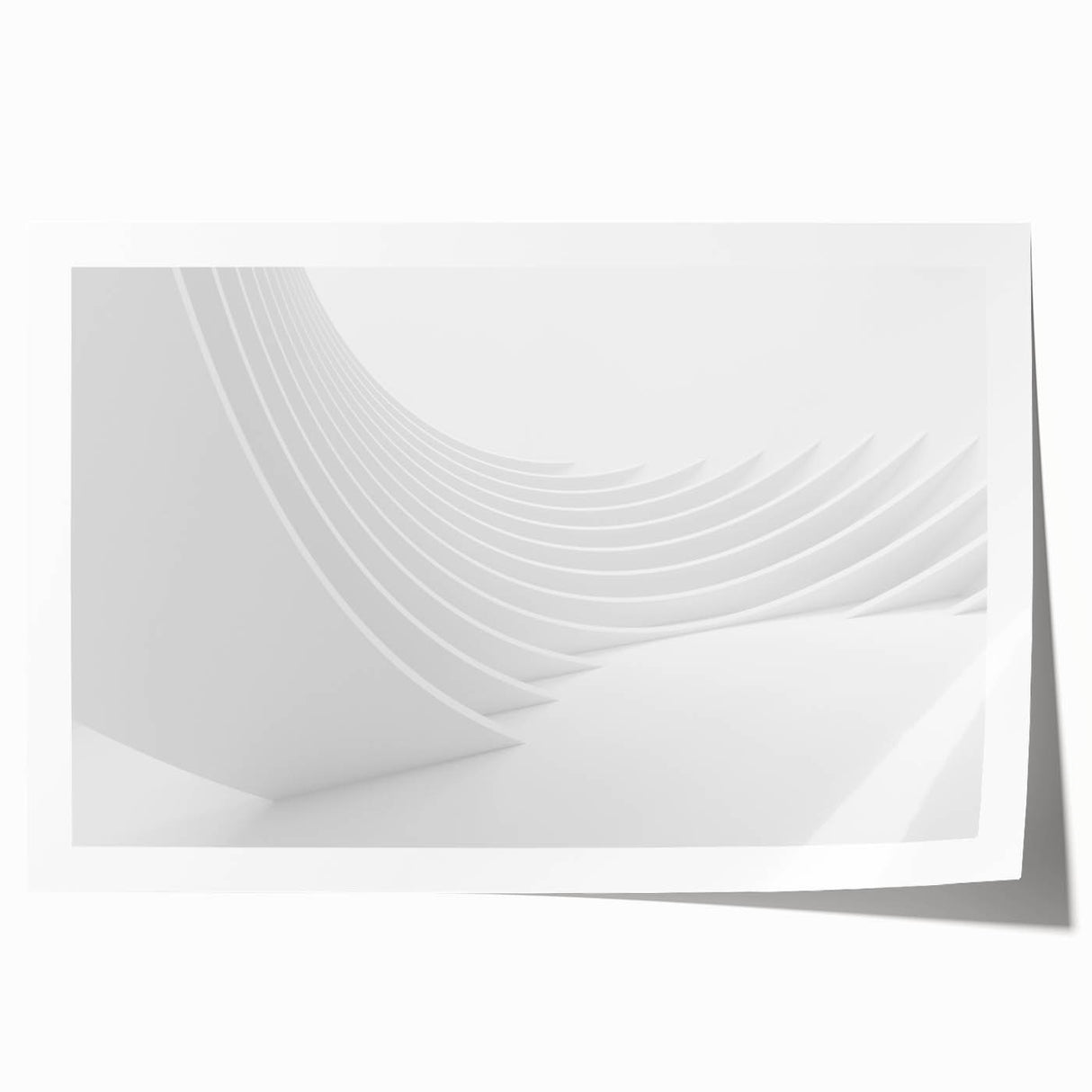Extra large rolled canvas print featuring a floral design in pastel hues.