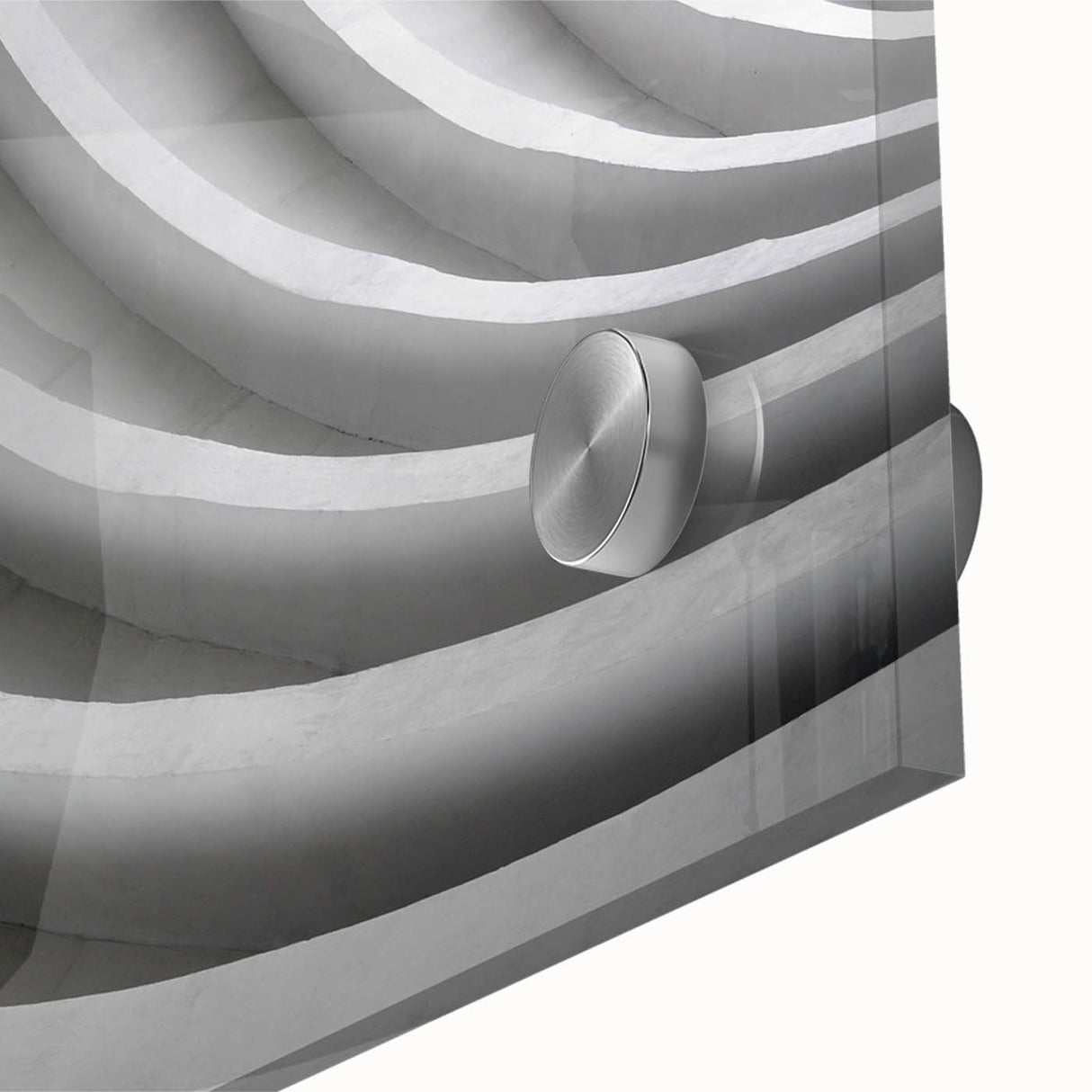 Large abstract wall art in muted earth tones on acrylic glass, ideal for dining room ambiance.
