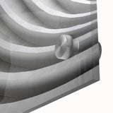 Large abstract wall art in muted earth tones on acrylic glass, ideal for dining room ambiance.