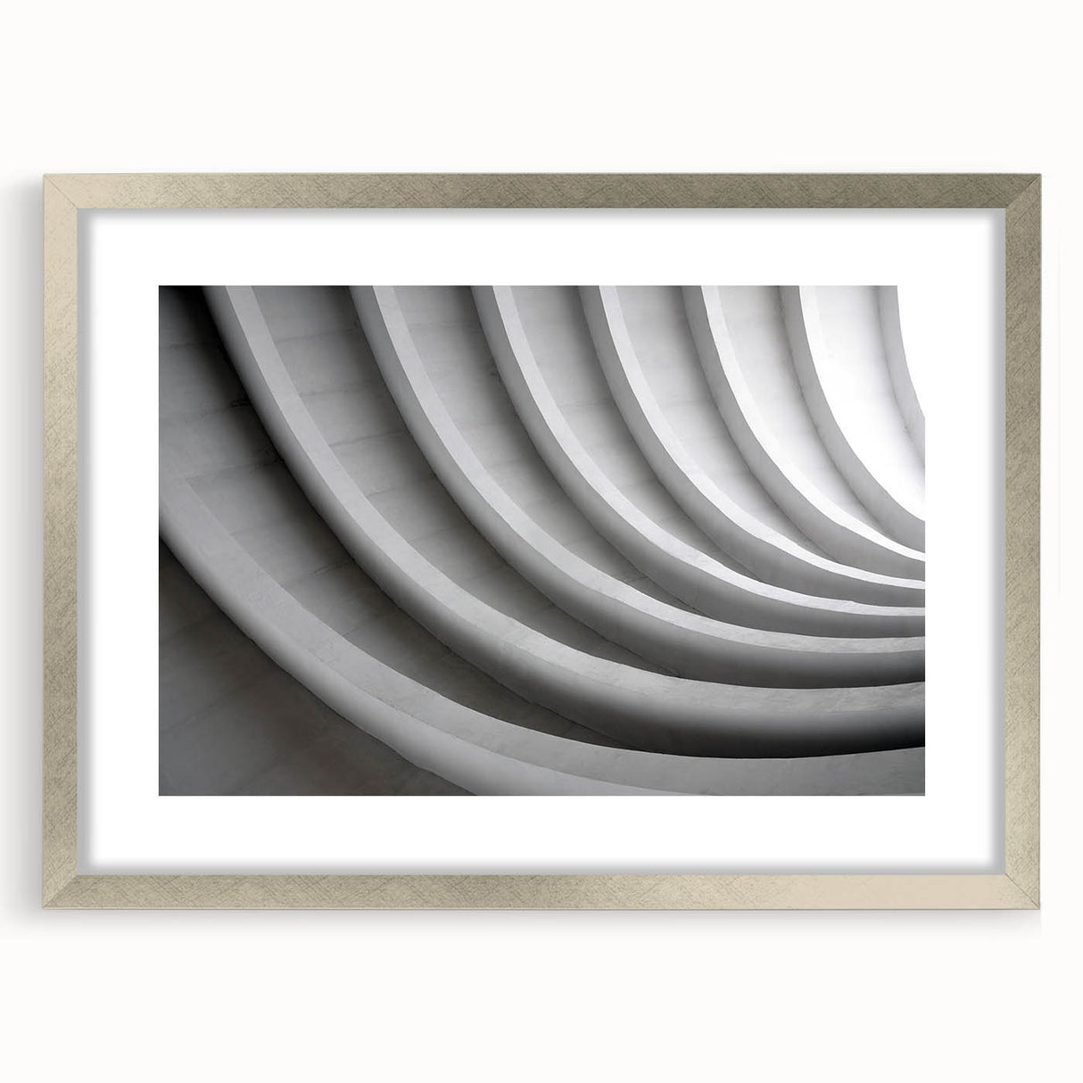 Abstract art print featuring swirling blue and gray tones on a framed canvas, suitable for dining room or bedroom decor.