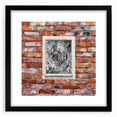 Extra large abstract art print featuring textured swirls in vibrant colors on a black framed canvas.