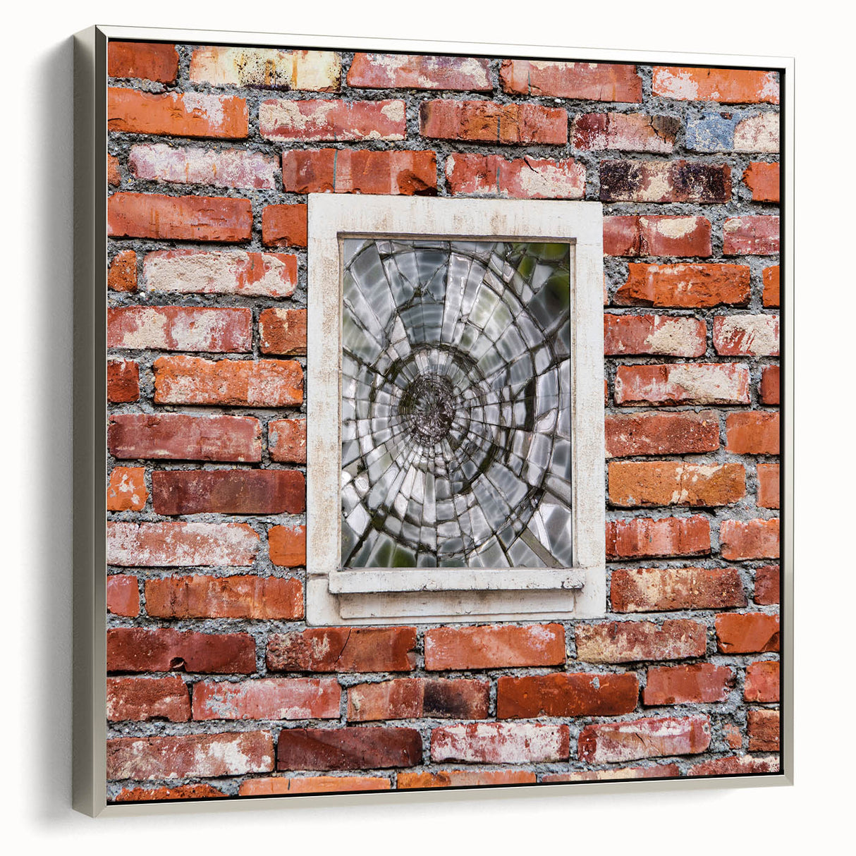 Framed canvas depicting a vintage landscape painting with vibrant colors on a black background, ideal for living room decor.