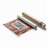 Extra large floral art on rolled canvas, featuring soft pastel hues.