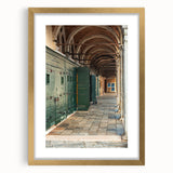Extra large abstract art print with textured design in neutral tones, framed in gold, ideal for living room decor.
