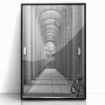 Large abstract wall art on acrylic, featuring swirls of black and gray, framed, ideal for modern art wall decor.