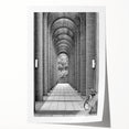Extra large rolled canvas print featuring a detailed floral design in soft pastel shades, ideal for dining room wall art.