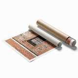Extra large rolled canvas print featuring a vibrant floral pattern.