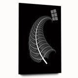 Acrylic glass side view showcasing a modern, frameless design, highlighting its clarity and sleek edges, perfect for contemporary art displays and home decor.