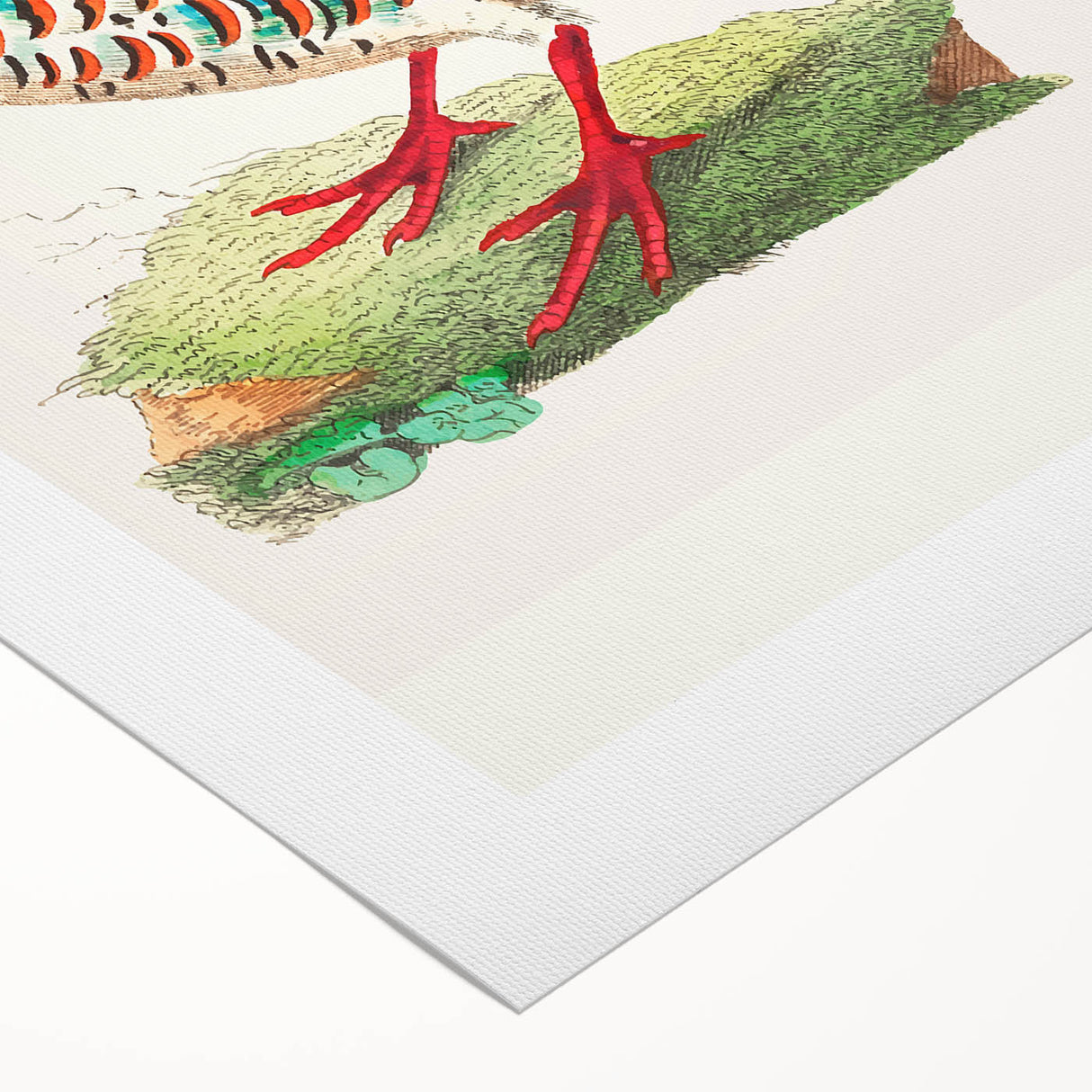 Rolled canvas showcasing vibrant African tribal wall art, featuring intricate designs and rich colors, securely packaged in a durable cardboard tube for safe transport.