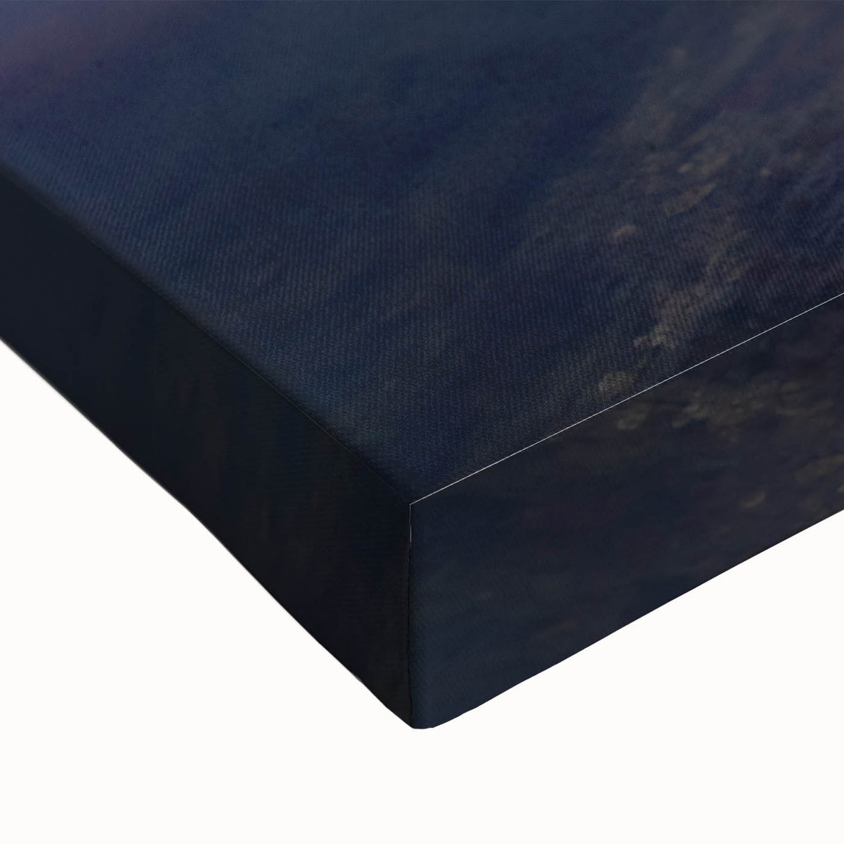 Black and white landscape painting on stretched canvas featuring a serene mountain scene, ideal for bedroom wall art.