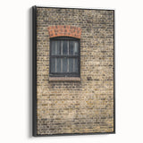 Black and white vintage poster art on framed canvas depicting a landscape, ideal for bedroom wall decor.