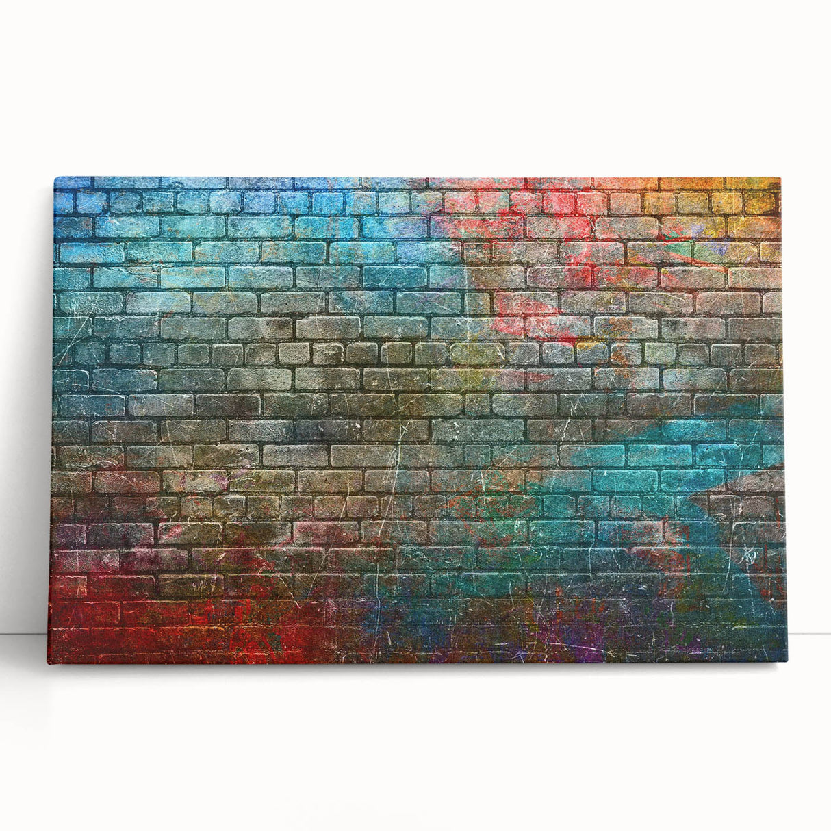 Large black and white abstract print on stretched canvas, ideal for kitchen wall art or bedroom ambiance.