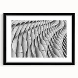 Extra large abstract art print featuring textured swirls in vibrant colors on a black framed canvas.