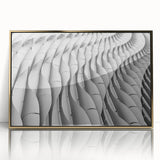 Mid-century modernist acrylic print featuring geometric shapes in gold and teal tones, ideal for nursery wall decor.