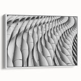 Framed canvas featuring a black and white vintage landscape painting, ideal for bedroom wall decor.