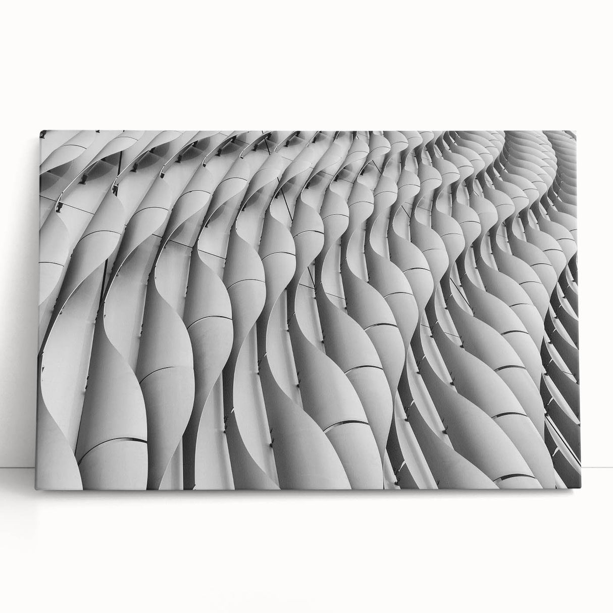 Large black and white abstract canvas art, ideal for kitchen wall art or bedroom ambiance.