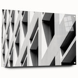 Large abstract wall art in swirling blue and white hues on acrylic glass, suitable for bedroom or dining room decor.