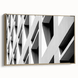 Framed canvas landscape painting featuring a colorful vintage poster art style, ideal for enhancing a black wall.